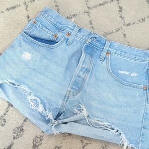 Levi's Light Blue Denim Shorts